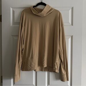 Lululemon Ready to Rulu Funnel Neck Pullover | Pecan Tan | Size 20